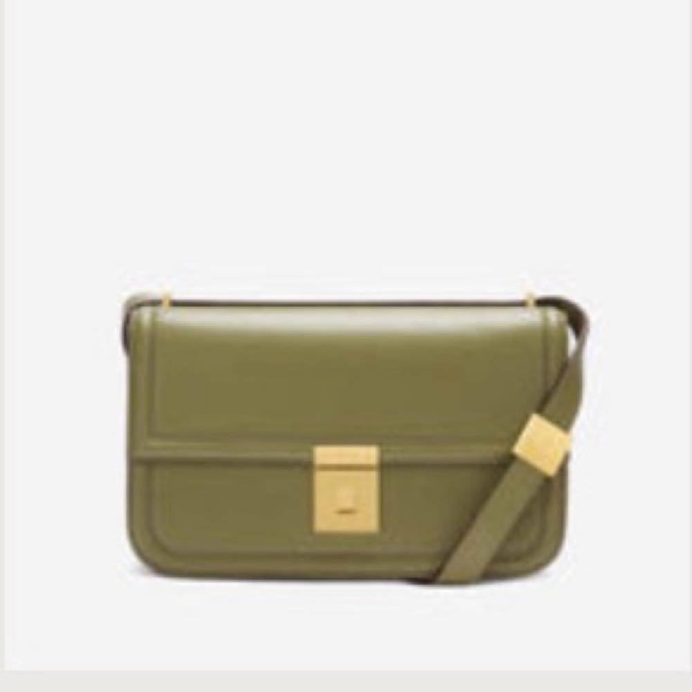 DeMellier The Paris Crossbody light Olive Green Gold Hardware